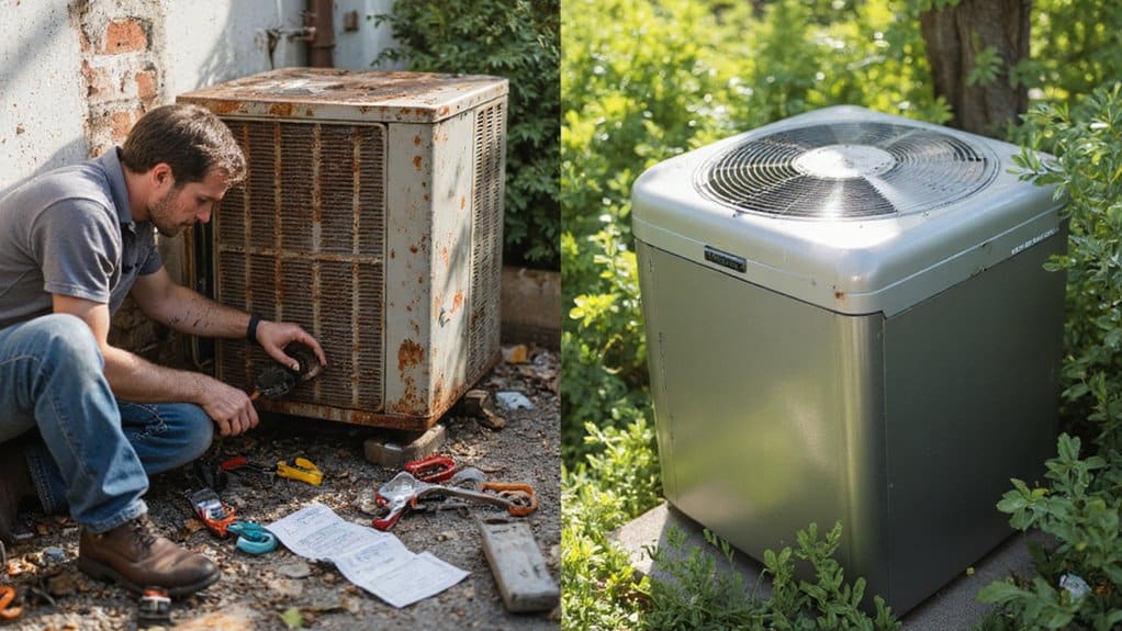 Energy efficient air conditioner helping reduce electricity bills