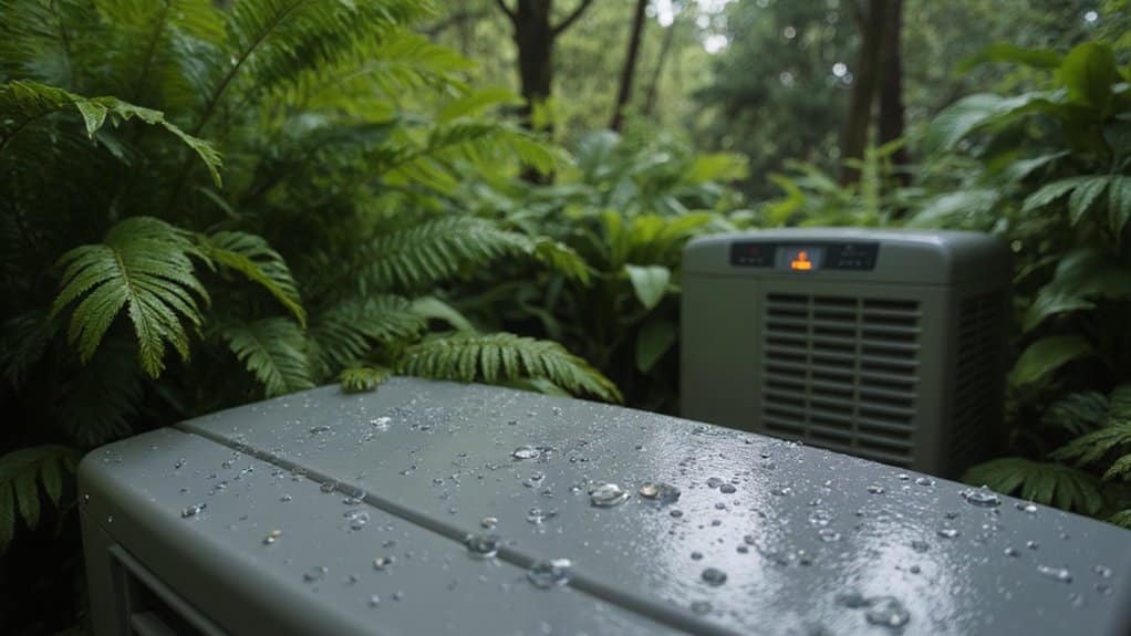 Portable dehumidifier operating in a living space to reduce indoor moisture