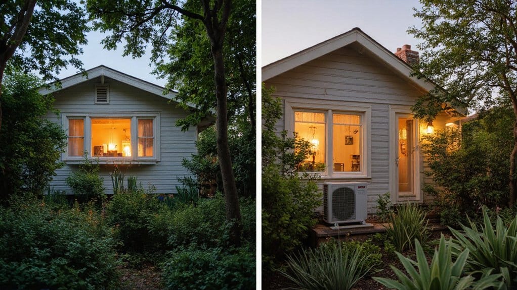 Heat pump system highlighting lower environmental impact compared to traditional air conditioning
