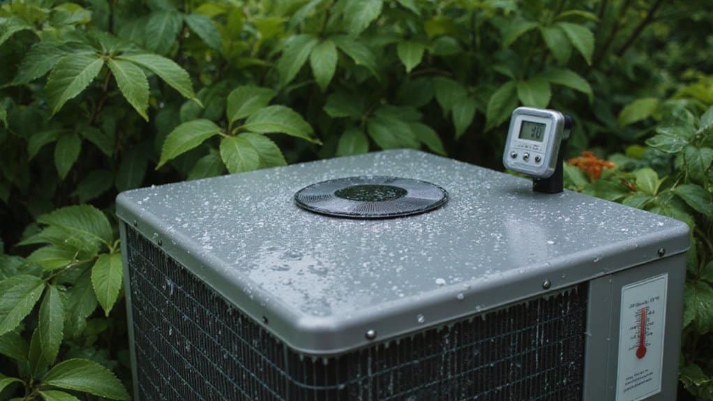 Condensation and moisture buildup on air conditioning vents inside a home
